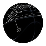 Black And White Sagittarius Sign Print Basketball