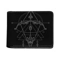 Black And White Sagittarius Sign Print Bifold Wallet