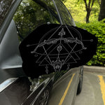 Black And White Sagittarius Sign Print Car Side Mirror Covers