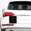 Black And White Sagittarius Sign Print Car Sticker