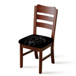 Black And White Sagittarius Sign Print Chair Cushion Cover