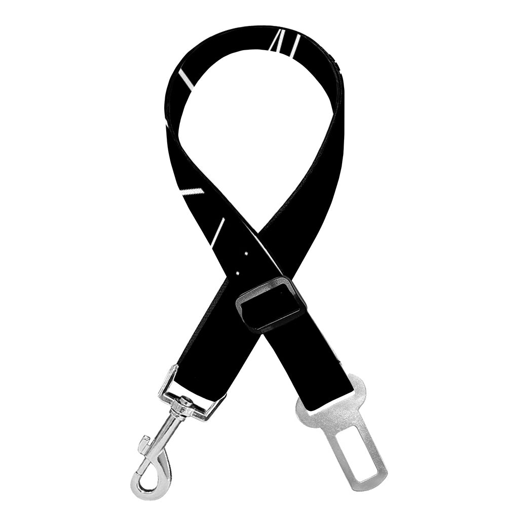 Black And White Sagittarius Sign Print Dog Seat Belt