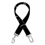 Black And White Sagittarius Sign Print Dog Seat Belt