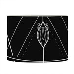 Black And White Sagittarius Sign Print Drum Lamp Shade