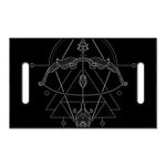 Black And White Sagittarius Sign Print Golf Cart Seat Cover