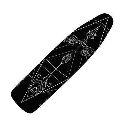 Black And White Sagittarius Sign Print Ironing Board Cover