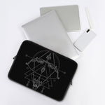 Black And White Sagittarius Sign Print Laptop Sleeve