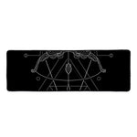 Black And White Sagittarius Sign Print Long Kitchen Mat