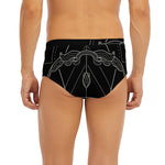 Black And White Sagittarius Sign Print Men's Briefs