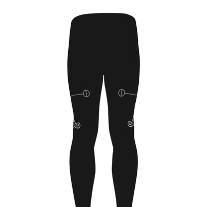 Black And White Sagittarius Sign Print Men's leggings