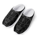 Black And White Sagittarius Sign Print Mesh Casual Shoes