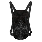 Black And White Sagittarius Sign Print Pet Carrier Backpack