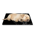 Black And White Sagittarius Sign Print Pet Cooling Mat Cover