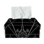 Black And White Sagittarius Sign Print Rectangle Tissue Box Cover