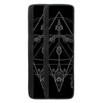 Black And White Sagittarius Sign Print Refrigerator Handle Covers