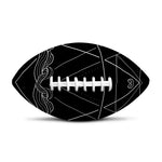 Black And White Sagittarius Sign Print Rugby Ball