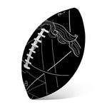 Black And White Sagittarius Sign Print Rugby Ball