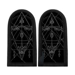 Black And White Sagittarius Sign Print Skillet Handle Cover