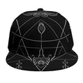 Black And White Sagittarius Sign Print Snapback Cap