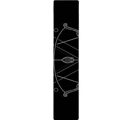 Black And White Sagittarius Sign Print Table Runner