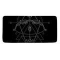 Black And White Sagittarius Sign Print Towel