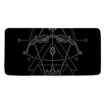 Black And White Sagittarius Sign Print Towel