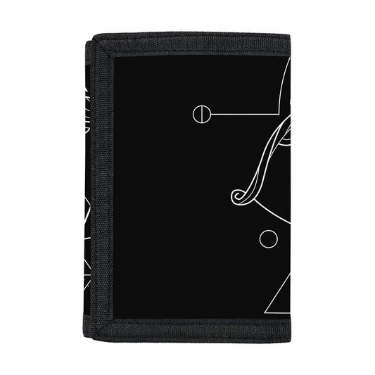 Black And White Sagittarius Sign Print Trifold Wallet