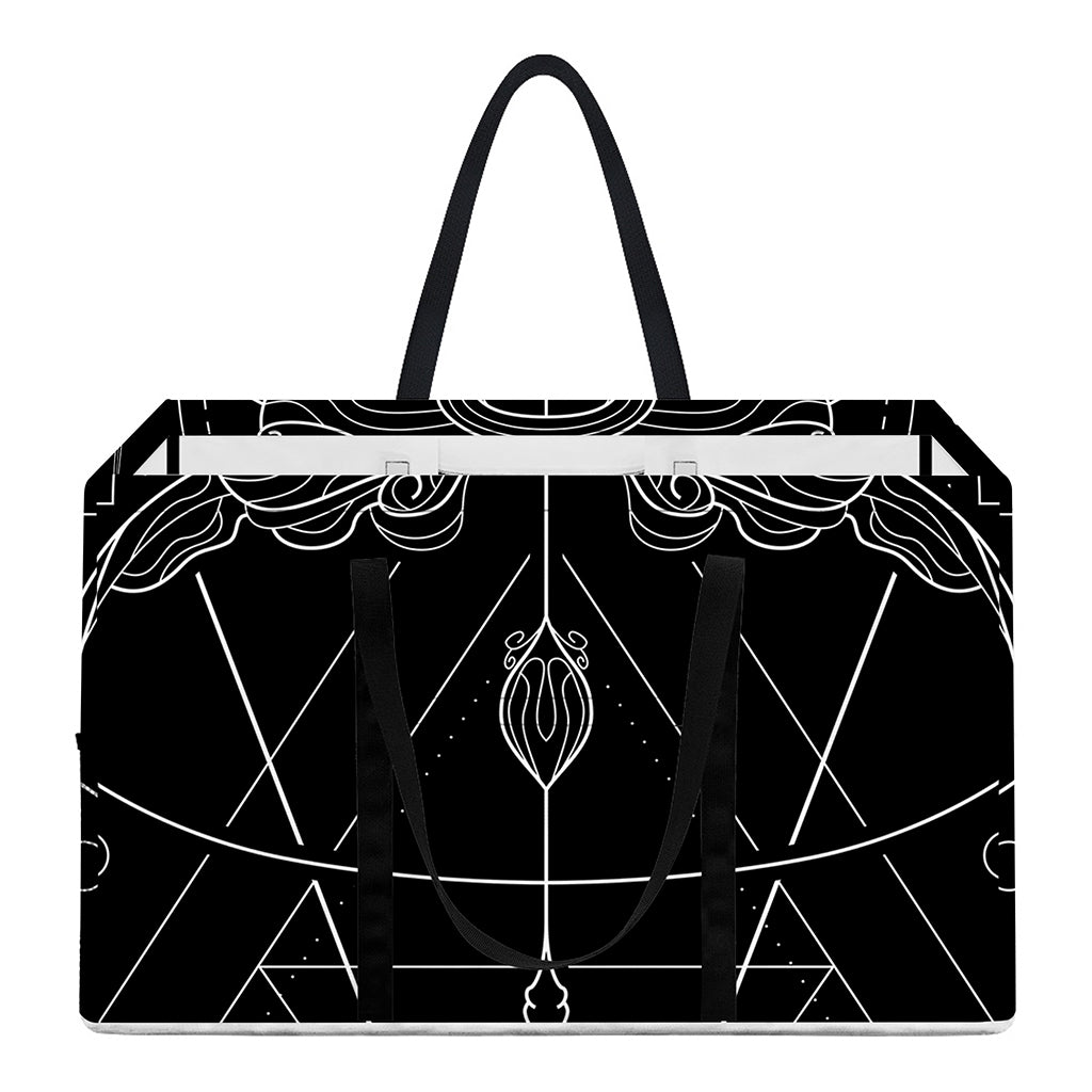 Black And White Sagittarius Sign Print Utility Tote Bag
