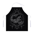 Black And White Scorpio Sign Print Adjustable Apron
