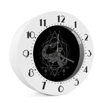 Black And White Scorpio Sign Print Alarm Clock