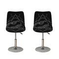 Black And White Scorpio Sign Print Bar Stool Covers