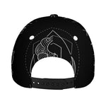 Black And White Scorpio Sign Print Baseball Cap