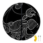 Black And White Scorpio Sign Print Basketball