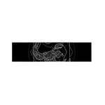 Black And White Scorpio Sign Print Bed Runner