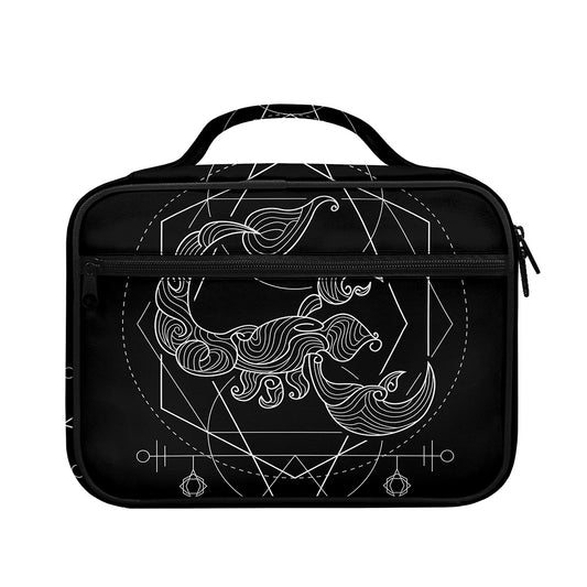 Black And White Scorpio Sign Print Briefcase Bible Bag