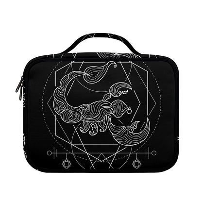 Black And White Scorpio Sign Print Briefcase Bible Bag