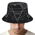 Black And White Scorpio Sign Print Bucket Hat