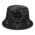 Black And White Scorpio Sign Print Bucket Hat