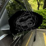 Black And White Scorpio Sign Print Car Side Mirror Covers