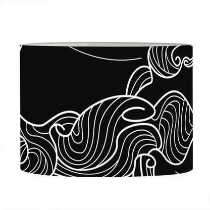 Black And White Scorpio Sign Print Drum Lamp Shade