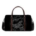 Black And White Scorpio Sign Print Duffel Bag