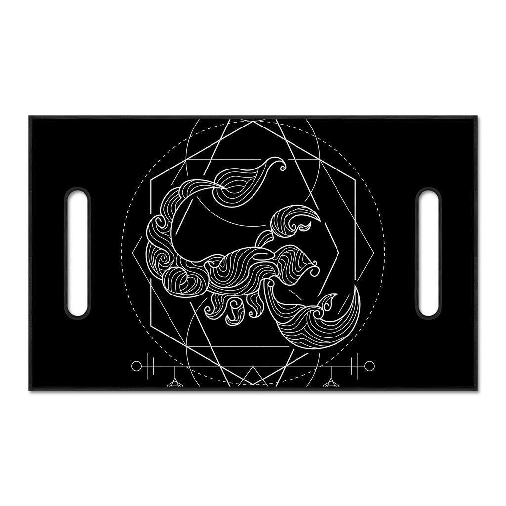Black And White Scorpio Sign Print Golf Cart Seat Cover