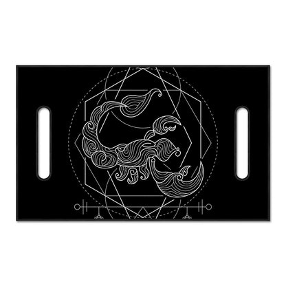 Black And White Scorpio Sign Print Golf Cart Seat Cover