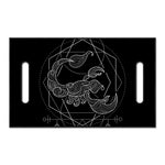 Black And White Scorpio Sign Print Golf Cart Seat Cover