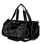 Black And White Scorpio Sign Print Gym Bag