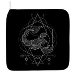 Black And White Scorpio Sign Print Hand Towel