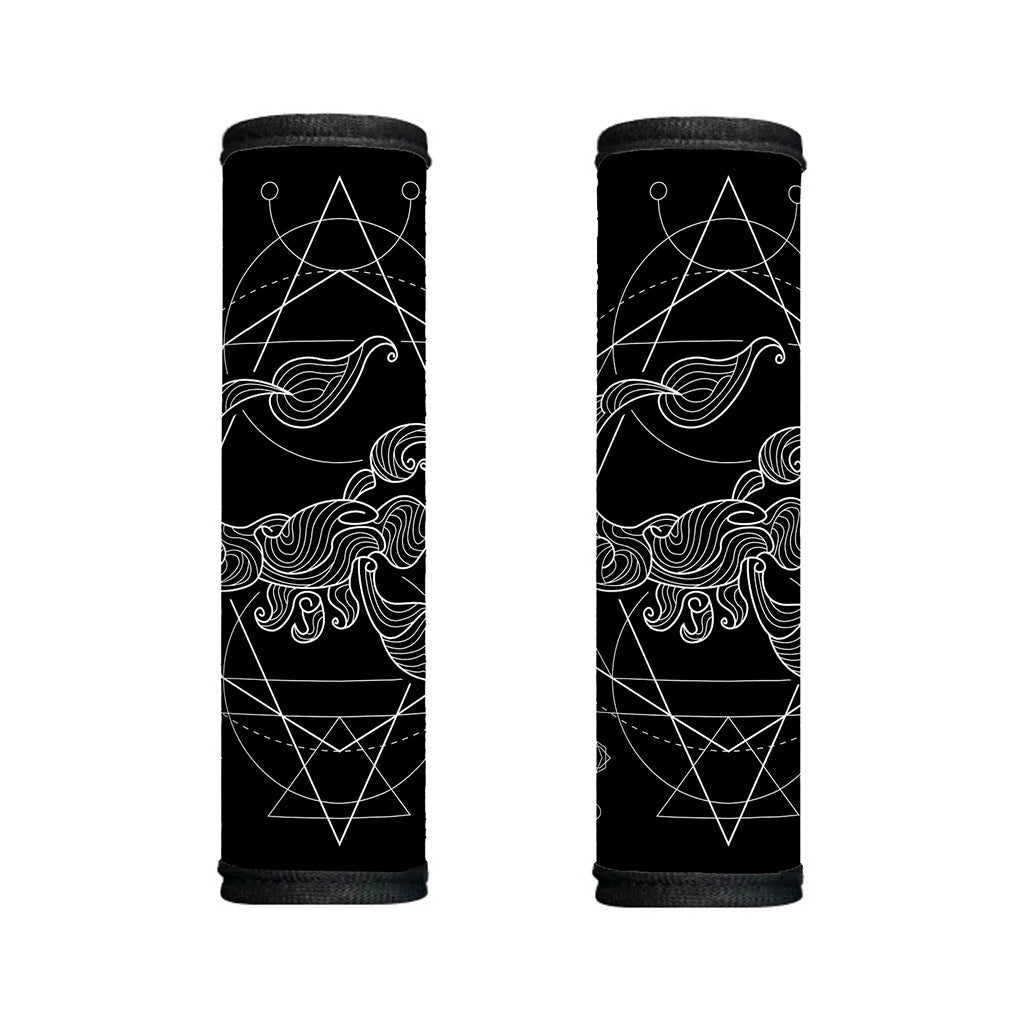 Black And White Scorpio Sign Print Handle Covers