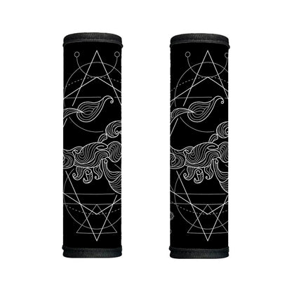 Black And White Scorpio Sign Print Handle Covers