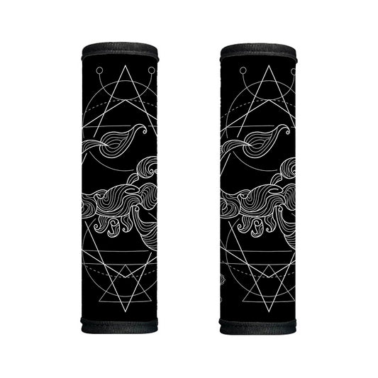 Black And White Scorpio Sign Print Handle Covers