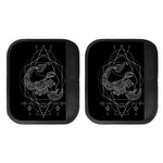 Black And White Scorpio Sign Print Handle Covers